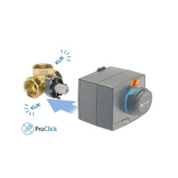 AFRISO 4-drogowy obrotowy zawór mieszający ARV 485 ProClick DN32 Rp1 1/4" Kvs 16 1348510